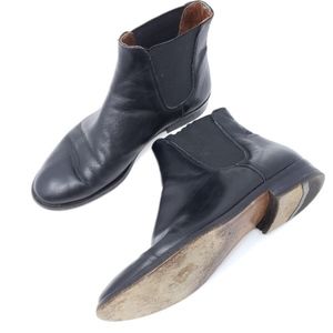 J Crew Chelsea Ankle Boots Plain Toe Gored Black 7